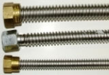 Propane gas flex lines used for servicing indoor appliances